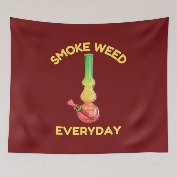 Item preview, Smoke Weed Everyday, Cannabis, Marijuana, Weed, 420, Leaf, Bong designed and sold by BestDesignbySof.