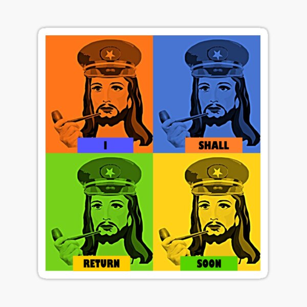 Item preview, I shall return soon (Jesus in Warhol style) designed and sold by Warih.