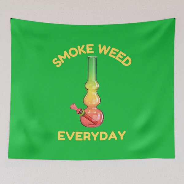 Item preview, Smoke Weed Everyday, Cannabis, Marijuana, Weed, 420, Leaf, Bong designed and sold by BestDesignbySof.
