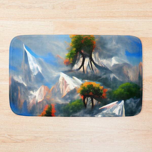 Item preview, AI Generated Art, Mountain Trees Fantasy designed and sold by ACC .