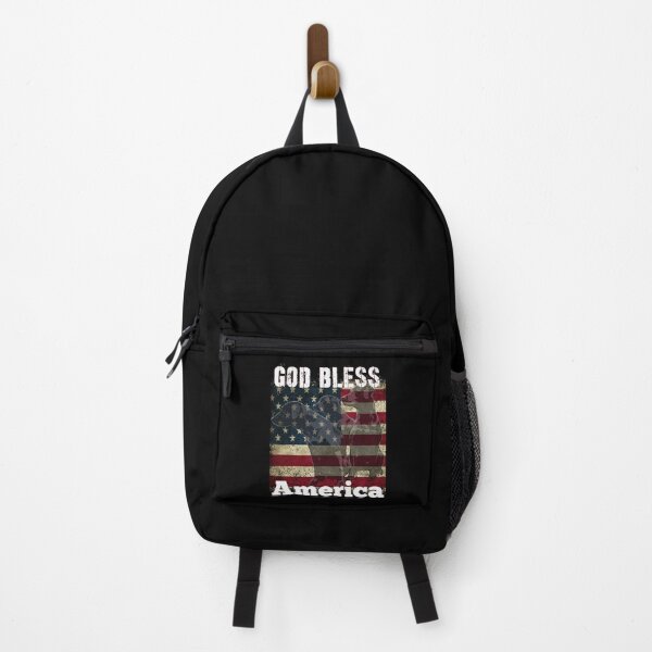 Item preview, God Bless America Distressed American Flag and 3 Patriotic Labrador Retrievers designed and sold by LifeCrush.