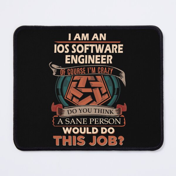 Item preview, Ios Software Engineer T Shirt - Sane Person Gift Item Tee designed and sold by watkinsmat.