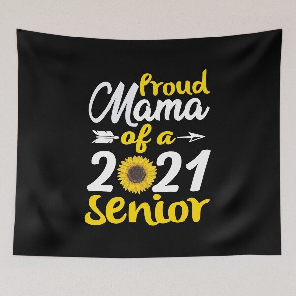 Artikelvorschau, Stolze Mutter eines 2021 Senior Graduates Funny Mothers Day entworfen und verkauft von haselshirt.