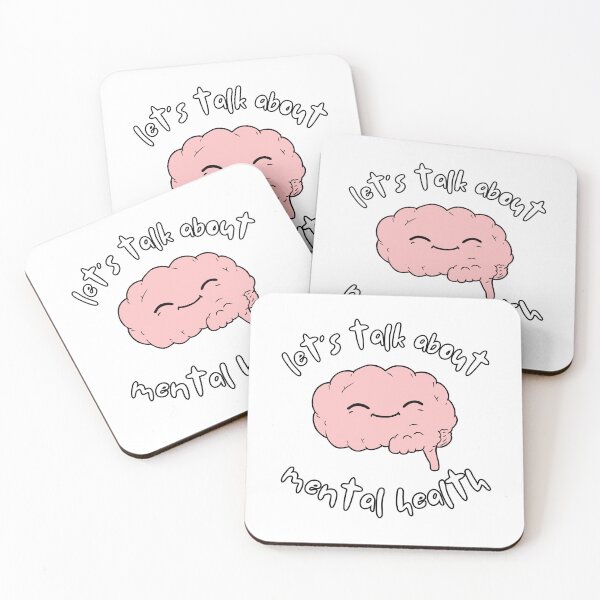 Item preview, Let's talk about mental health Brain v3 designed and sold by justsomethings.