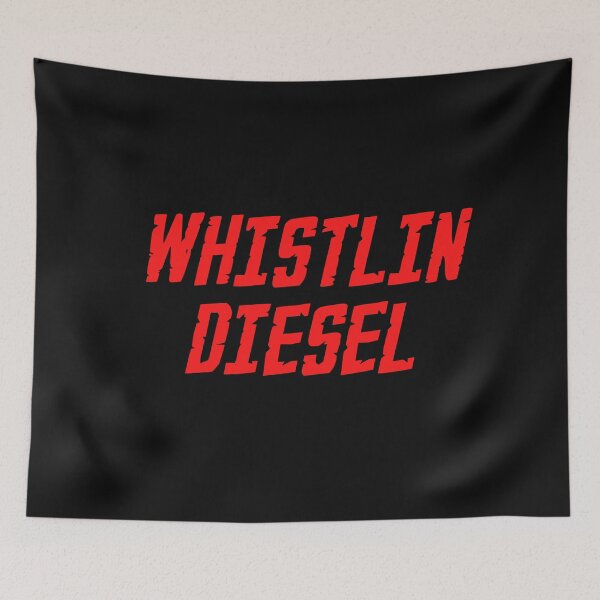 Item preview, Vintage Whistlin Diesel Red bold Typography  designed and sold by garniturex.