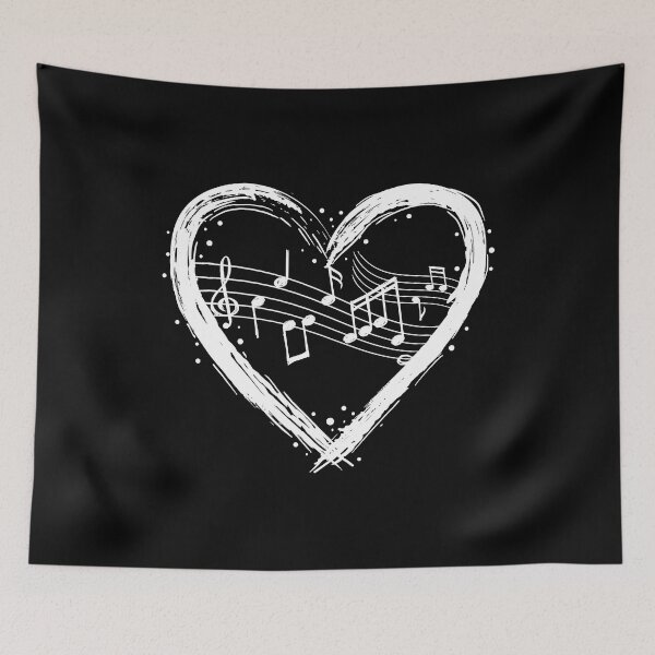 Item preview, Musical Notes Heart Clothing Gift for His Her Cute Valentine designed and sold by haselshirt.
