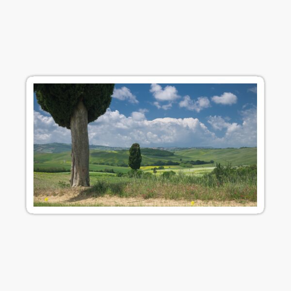 Panoramic view on Val d'Orcia, Tuscany Sticker