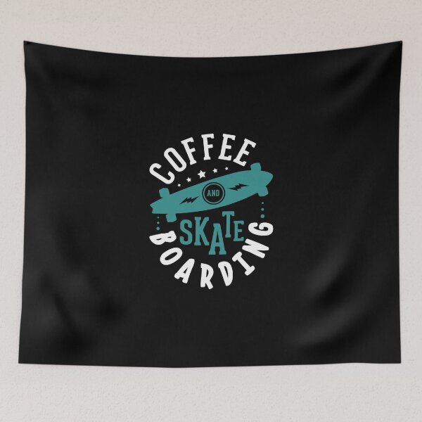 Item preview, Coffee And Skateboarding Funny Skater Quote Classic T-Shirt designed and sold by felyn3gloria.