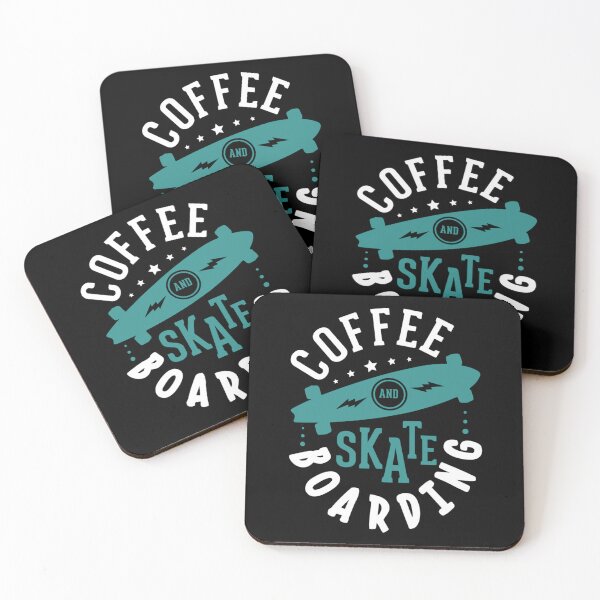 Item preview, Coffee And Skateboarding Funny Skater Quote Classic T-Shirt designed and sold by felyn3gloria.