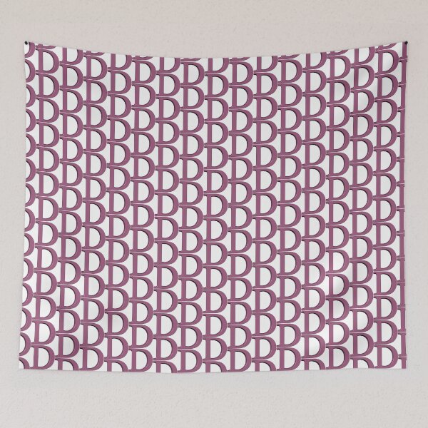 Aperçu de l'œuvre The Letter D Dimensional Soft Pink 5748 créée et vendue par Art in My Loft.