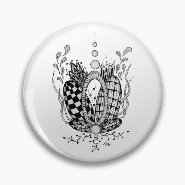 Item preview, Tangle Art: Floral design with geometric shapes designed and sold by HA-Design-Kunst.