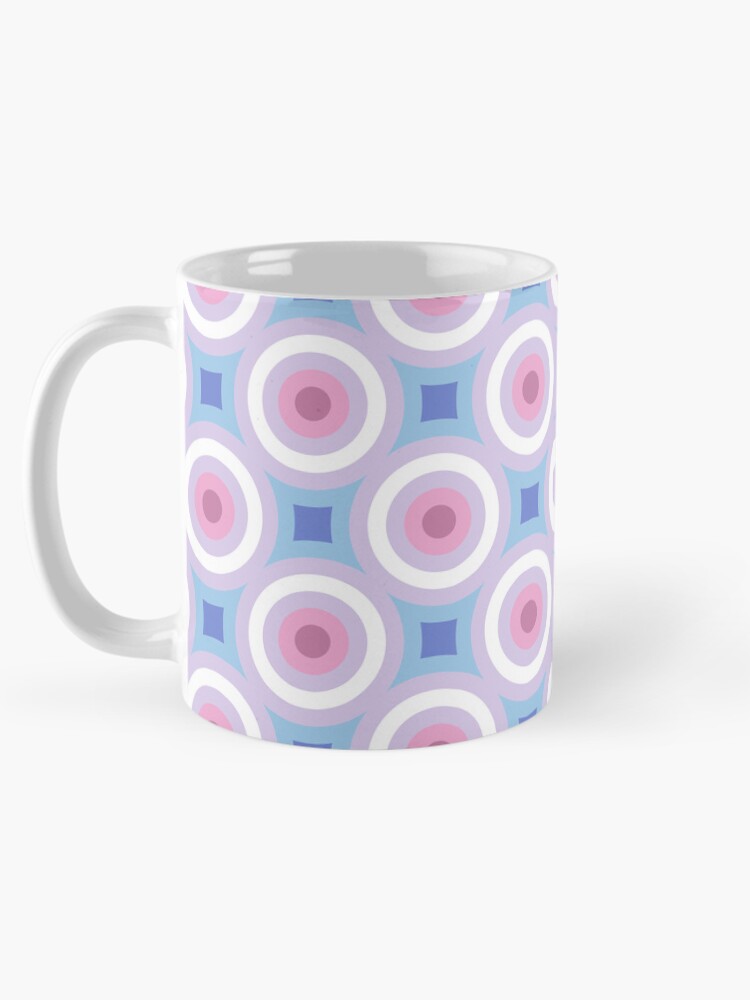 Thumbnail 5 of 6, Coffee Mug, Bigender Pride Circle Pattern designed and sold by PatternSalad.