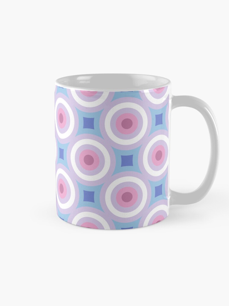 Thumbnail 3 of 6, Coffee Mug, Bigender Pride Circle Pattern designed and sold by PatternSalad.