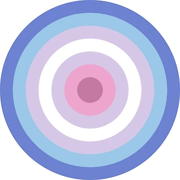 Artwork thumbnail, Bigender Pride Circle Pattern by PatternSalad
