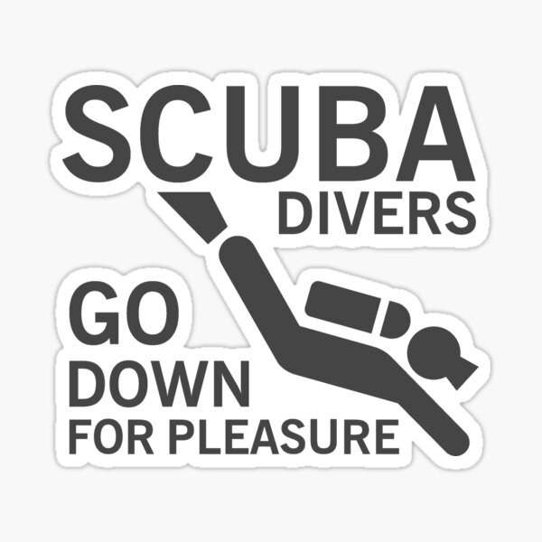 Scuba Diving Bumper Sticker Decal "gone Down Lately?" DS82 for sale online 