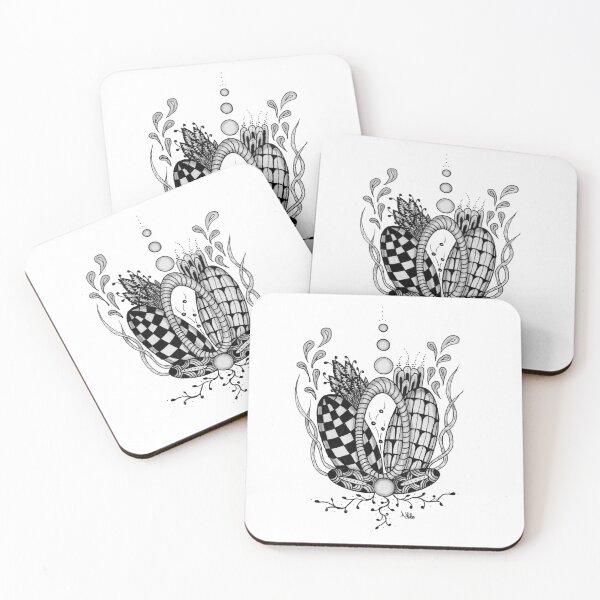 Item preview, Tangle Art: Floral design with geometric shapes designed and sold by HA-Design-Kunst.