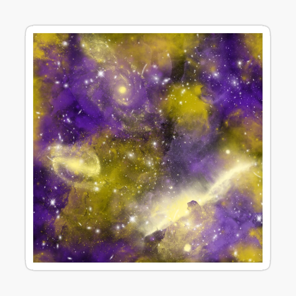 Yellow And Purple Galaxy Poster By Eloisarelish Redbubble Yellow And Purple Galaxy Poster By Eloisarelish Redbubble