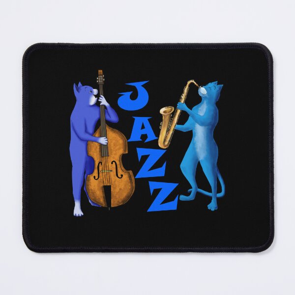 Item preview, JAZZ CATS – CATS PLAYING SAXOPHONE AND DOUBLE BASS designed and sold by Danicus666.