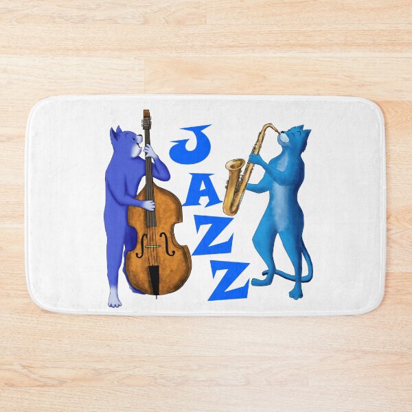 Item preview, JAZZ CATS – CATS PLAYING SAXOPHONE AND DOUBLE BASS designed and sold by Danicus666.