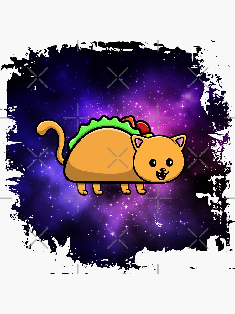 Black Galaxy Taco Cat Funny Hawaiian Shirt