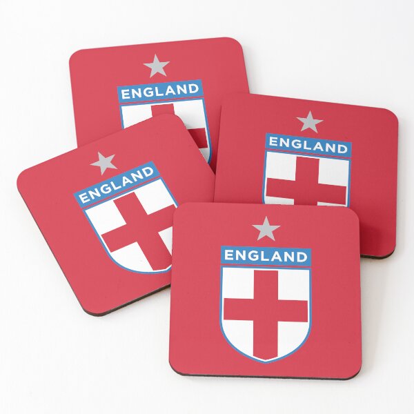 Item preview, England Shield Flag (On Red) designed and sold by STUDIO-72.