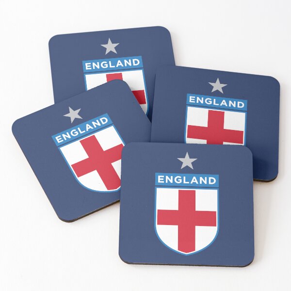 Item preview, England Shield Flag (On Blue) designed and sold by STUDIO-72.