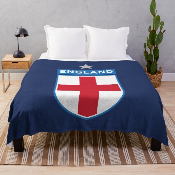 Item preview, England Shield Flag (On Blue) designed and sold by STUDIO-72.