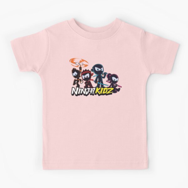 Ninja Kidz Pink 2 Unisex Kids T-shirt, Ninja Kid Kids T-shirt for Boys and  Girls