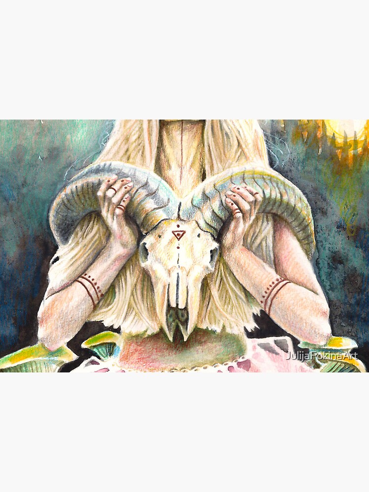Horns Original by JulijaFokinaArt