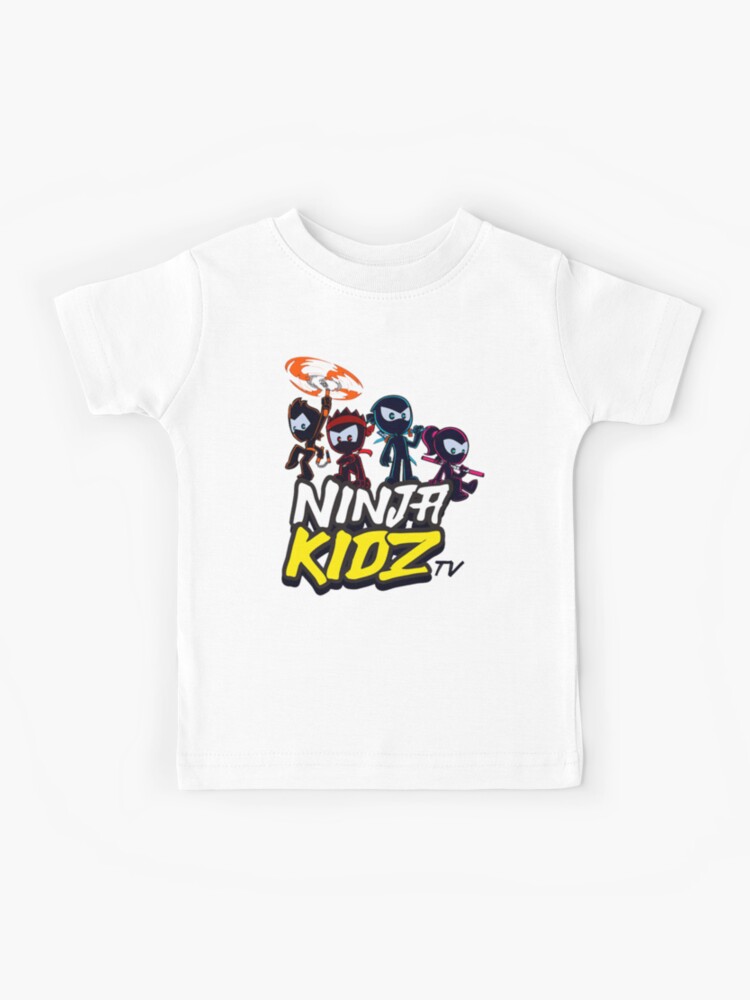 Ninja Kidz White Unisex Kids T-shirt, Ninja Kidz Kids T-shirt for Boys and  Girls