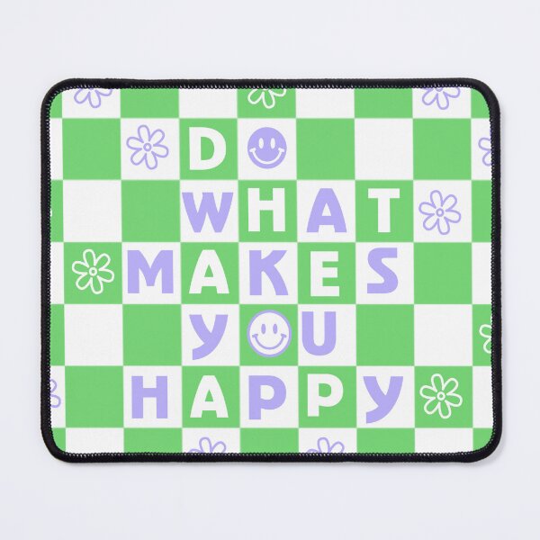 Item preview, do what makes you happy checkers - sage green/lilac designed and sold by Julia Santos.