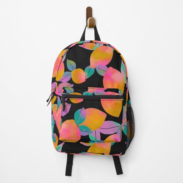Item preview, Psychedelic Citrus Pattern in Black designed and sold by erikakcreates.