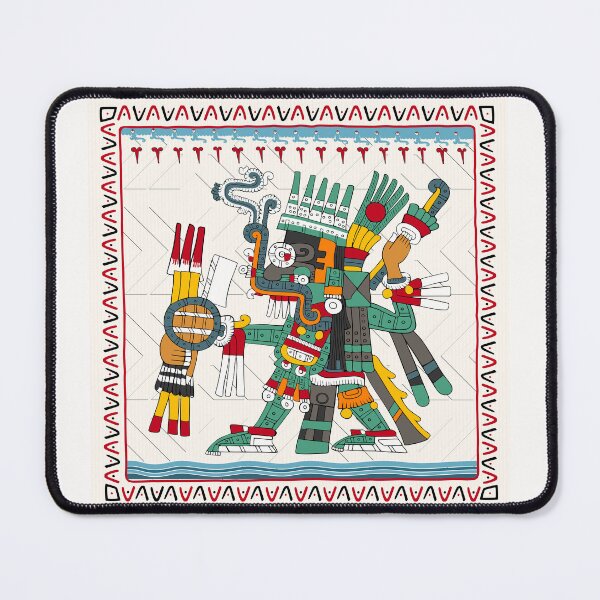 Artikelvorschau, Tlaloc - Aztekisches Bodenkissen Borgia entworfen und verkauft von Aztectees.