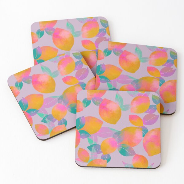 Item preview, Psychedelic Citrus Pattern in Lavender designed and sold by erikakcreates.