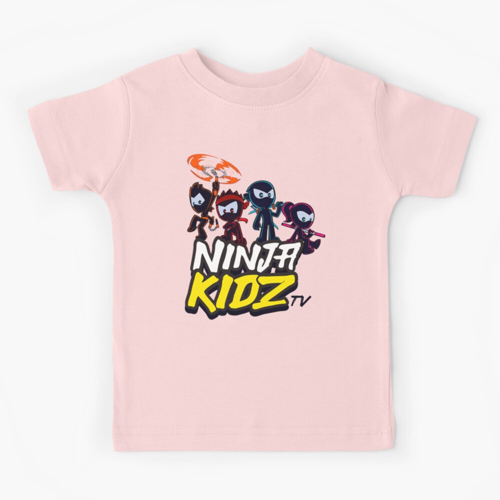 Ninja Kidz Cartoon Stripe Classic Tee - Orange Ninja© – Ninja Kidz TV