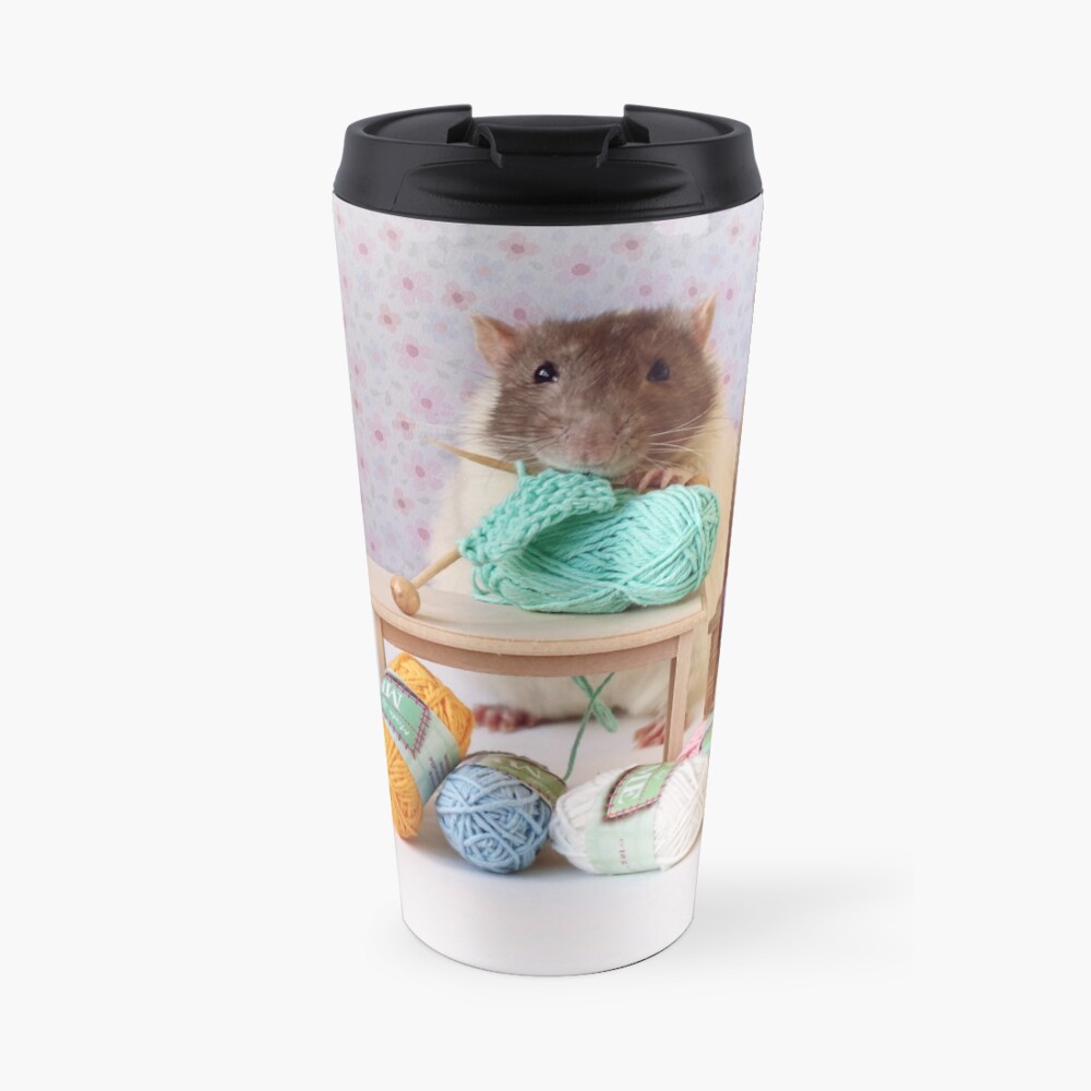Snoozy wanted to knit ! Travel Mug