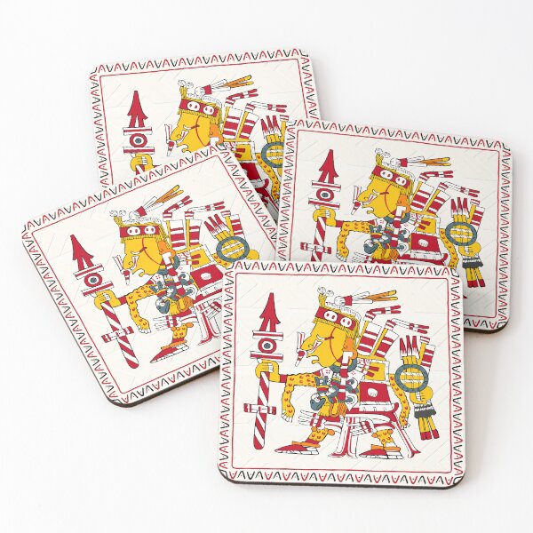Item preview, Xipe Totec - Aztec Floor Pillow Borgia designed and sold by Aztectees.
