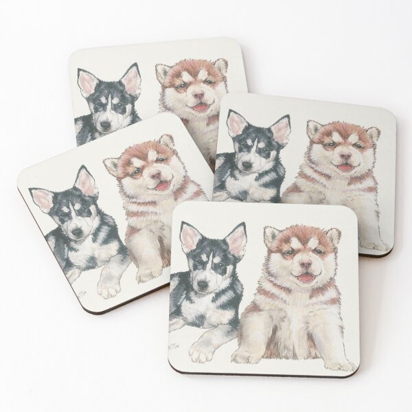 Item preview, Siberian Husky Puppies designed and sold by BarbBarcikKeith.