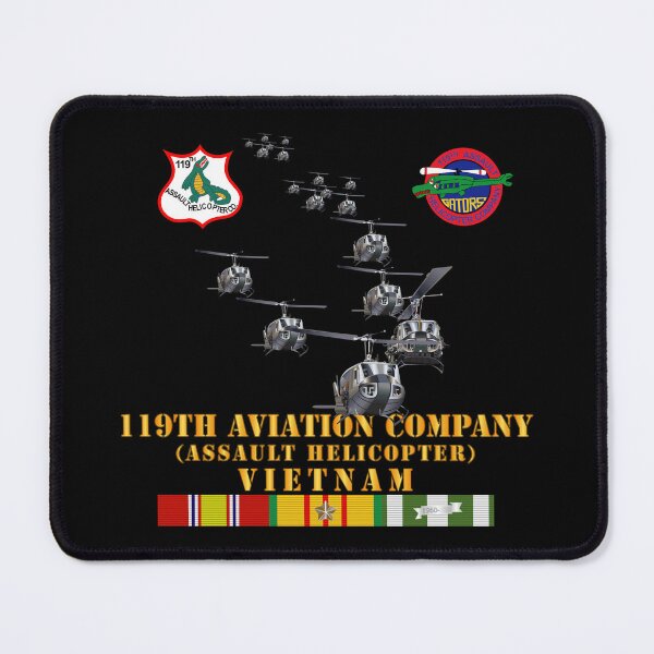 Item preview, Army - 119th Aviation Company (Assault Helicopter) w SSI w VN SVC X 300 designed and sold by Military Insignia Products.