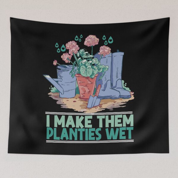 Item preview, I Make Them Planties Wet Funny Garden i wet my plants designed and sold by Heddar Badreddine.