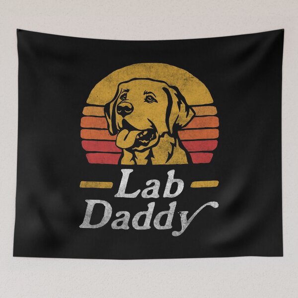 Item preview, Retro Vintage Labrador Daddy designed and sold by More Cute Dogs.