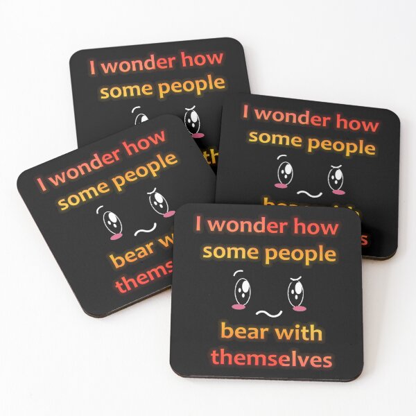 Item preview, I Wonder How Some People Bear With Themselves Sticker designed and sold by addeoovrteqt.