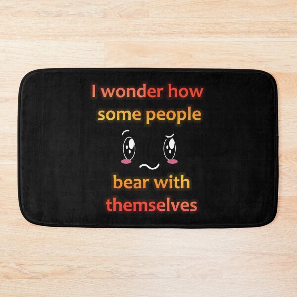 Item preview, I Wonder How Some People Bear With Themselves Sticker designed and sold by addeoovrteqt.