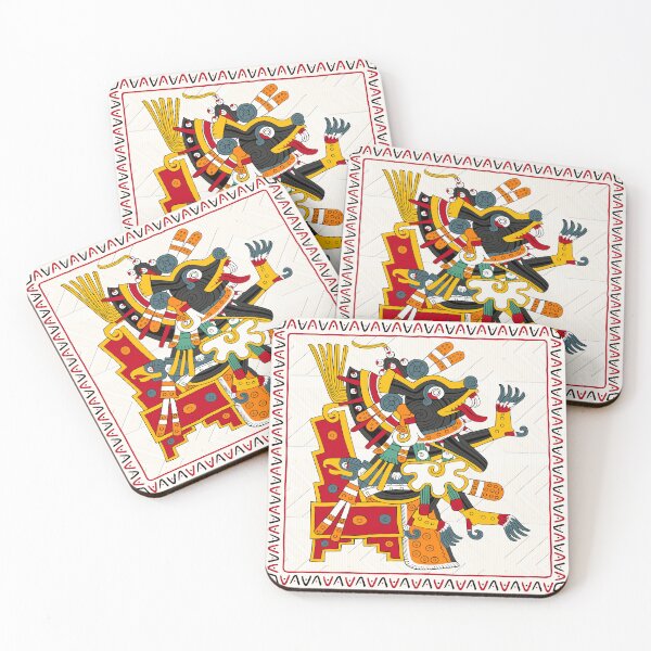 Item preview, Xolotl - Aztec Floor Pillow Borgia designed and sold by Aztectees.