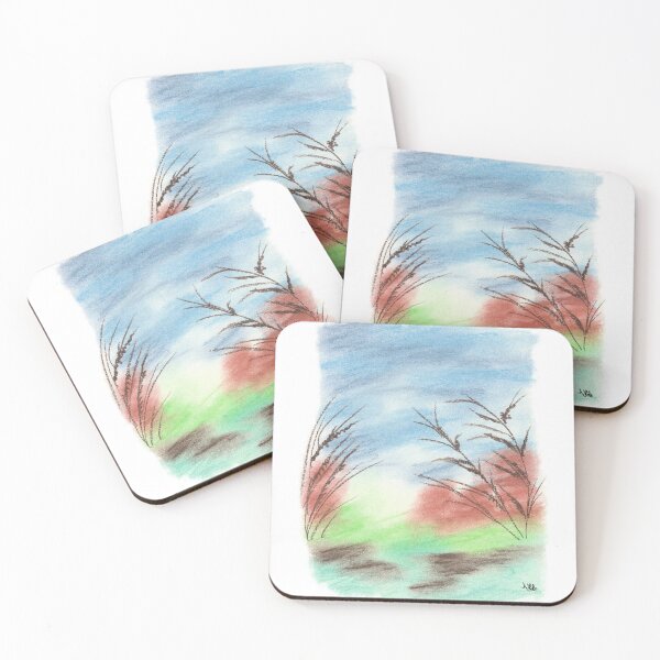 Item preview, Beach/dune shades of blue/green (pastel) designed and sold by HA-Design-Kunst.