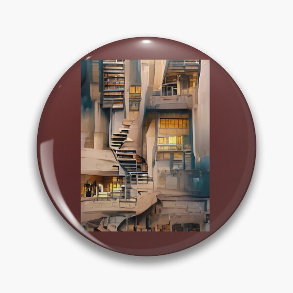 Item preview, Eschers Staircase  Apartment Building  Abstract 11   designed and sold by MadebyLucys.