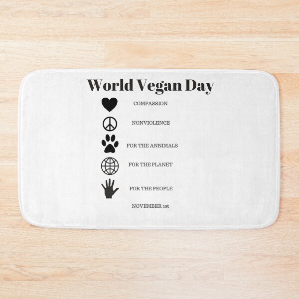 Item preview, World Vegan Day November 1st Design designed and sold by Craftynistia.