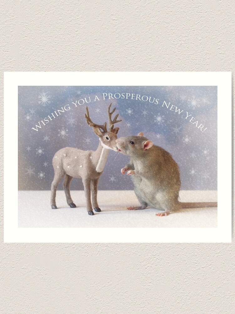 Alternate view of Wishing you a prosperous new year! Art Print