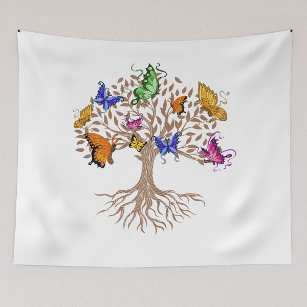 Item preview, Colorful Butterfly Tree Nature Insect Beautiful Butterfly  designed and sold by GerdaShop.