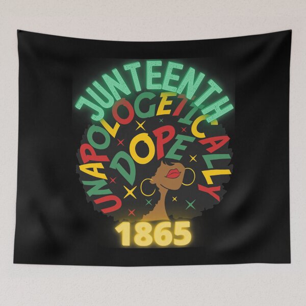 Item preview, Juneteenth Melanin Black Women Natural Hair Afro Word Art designed and sold by infinitecity751.